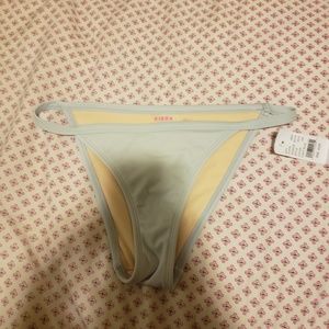 Blue High Cut Bikini Bottoms